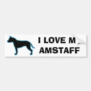 AmerikanStaffordshire Terrier Bildekal