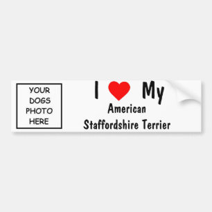 AmerikanStaffordshire Terrier Bildekal