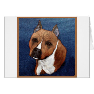 AmerikanStaffordshire Terrier Hälsningskort
