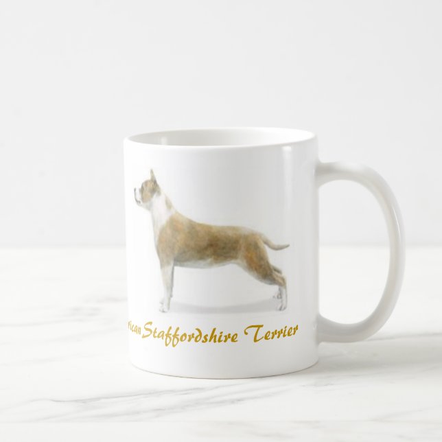 AmerikanStaffordshire Terrier, hund älskare Kaffemugg (Höger)