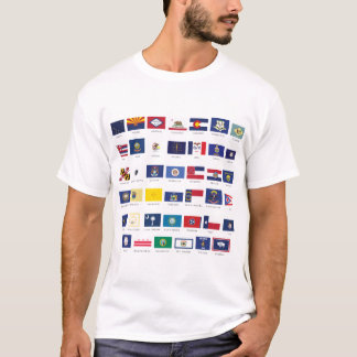Amerikanstatsflaggor T Shirt