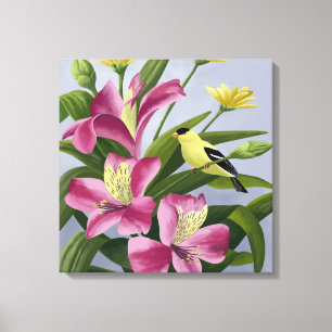 Amerikansteglitskonst Canvastryck