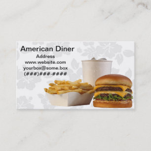 Amerikanstilmiddag Visitkort