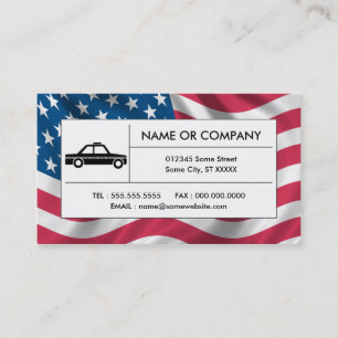 amerikantaxicab visitkort