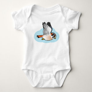 Amerikantornfalk i flyg tee shirt
