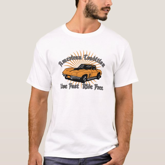 Amerikantradition Corvette T Shirt (Framsida)