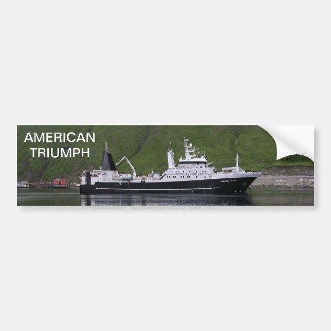 Amerikantriumf, fabriksTrawler Bildekal (Framsidan)