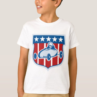 Amerikantvål boxas den derby bilen med stjärnor t shirt