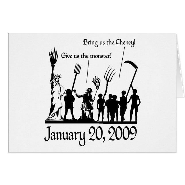 Amerikanuppror Hälsningskort (Framsidan Horizontal)