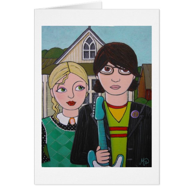 amerikanvippor hälsningskort (Framsidan)