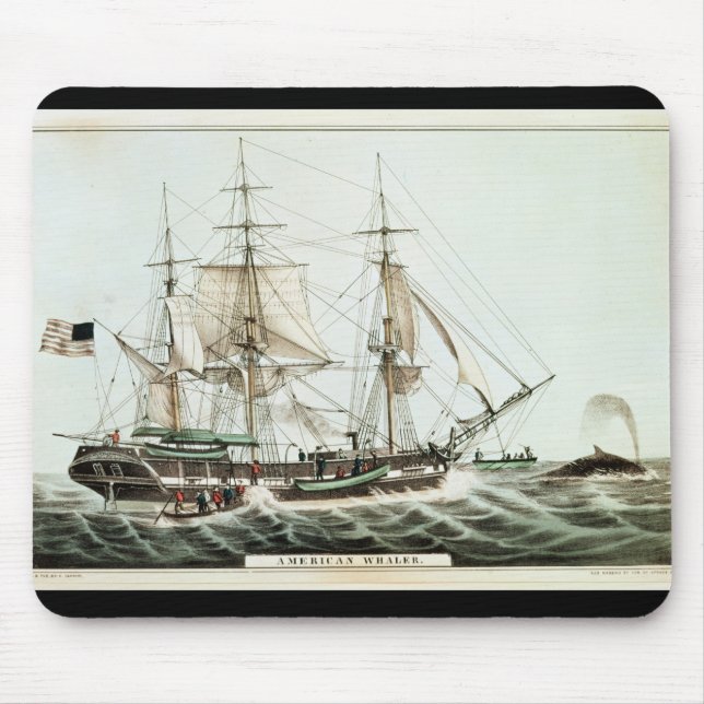 AmerikanWhaler som inristas av den Nathaniel Musmatta (Framsidan)