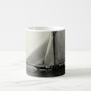 Amerikanyacht 1891 på havet kaffemugg