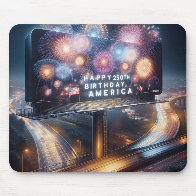 Amerikas 250-års födelsedags Billboard Musmatta (Framsidan)