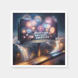 Amerikas 250-års födelsedags Billboard Pappersservett