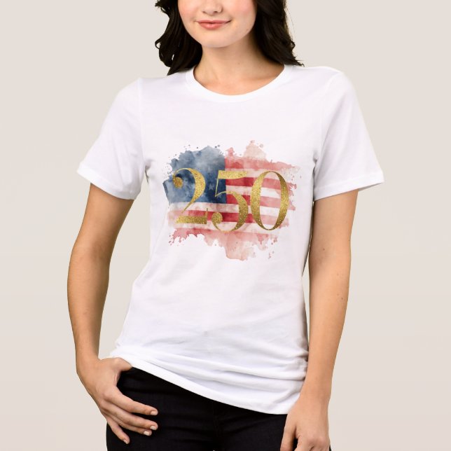 Amerikas 250-års födelsedags T-shirt (Framsida)