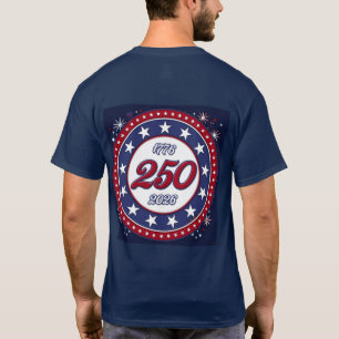 Amerikas 250-års födelsedagsgrafiska fyrverkerier t shirt