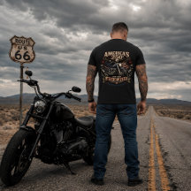Amerikas 250-års patriotiska motorcyklist