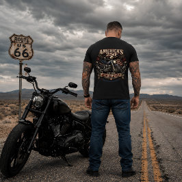 Amerikas 250-års patriotiska motorcyklist t shirt