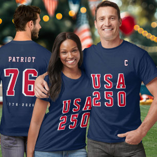 Amerikas 250-års USA 250 Evenemangsnamn Partytröja T Shirt
