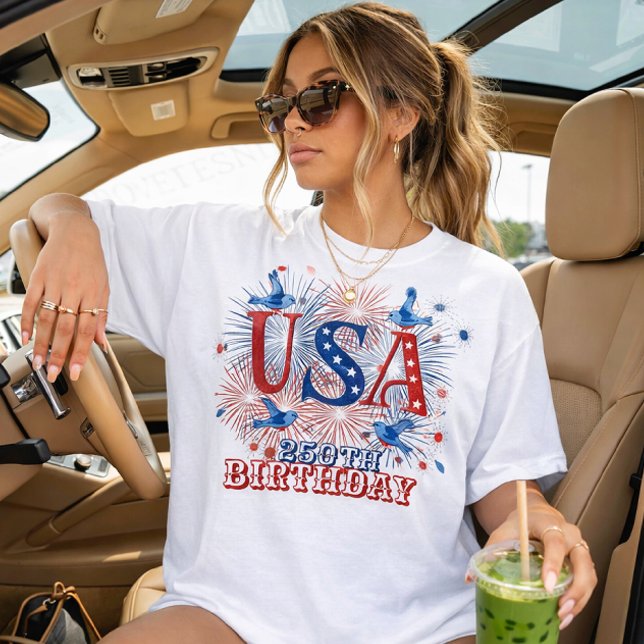 Amerikas 250-årsdag 1776-2026 Grafisk eld  T Shirt (Skapare uppladdad)