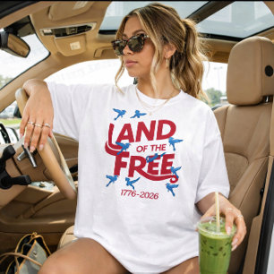 Amerikas 250-årsdag 1776-2026 Grafisk eld T Shirt