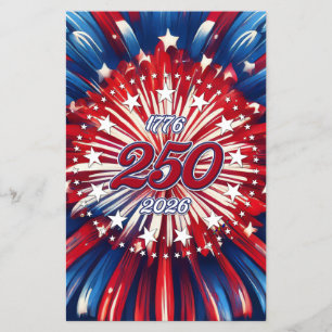 Amerikas 250-årsdag 1776-2026 RWB Fyrverkerier Flygblad