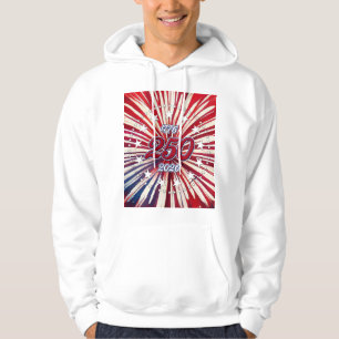 Amerikas 250-årsdag 1776-2026 RWB fyrverkerier Hoodie