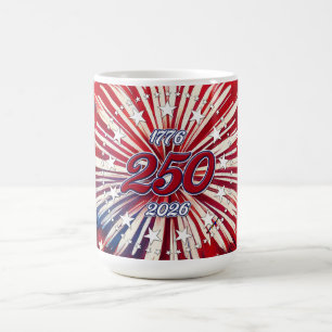 Amerikas 250-årsdag 1776-2026 RWB Fyrverkerier Kaffemugg
