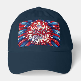 Amerikas 250-årsdag 1776-2026 RWB Fyrverkerier Keps