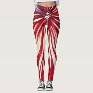 Amerikas 250-årsdag 1776-2026 RWB fyrverkerier Leggings