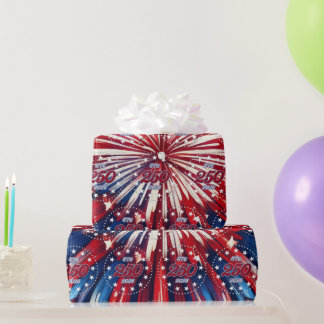 Amerikas 250-årsdag 1776-2026 RWB Fyrverkerier Presentpapper