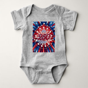 Amerikas 250-årsdag 1776-2026 RWB Fyrverkerier T Shirt