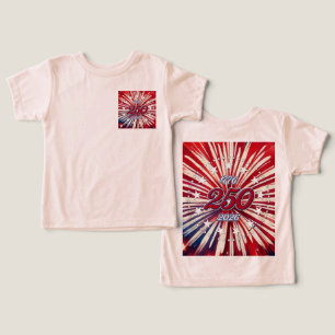 Amerikas 250-årsdag 1776-2026 RWB Fyrverkerier T Shirt