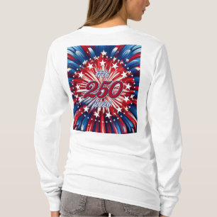 Amerikas 250-årsdag 1776-2026 RWB fyrverkerier  T Shirt