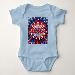Amerikas 250-årsdag 1776-2026 RWB Fyrverkerier T Shirt