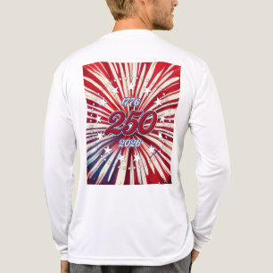 Amerikas 250-årsdag 1776-2026 RWB Fyrverkerier T Shirt