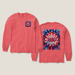 Amerikas 250-årsdag 1776-2026 RWB Fyrverkerier T Shirt