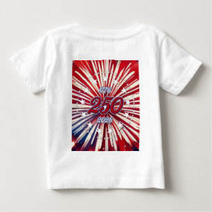 Amerikas 250-årsdag 1776-2026 RWB Fyrverkerier T Shirt