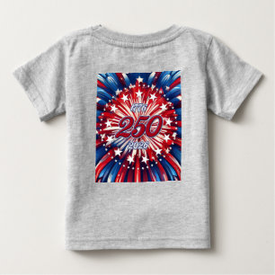 Amerikas 250-årsdag 1776-2026 RWB Fyrverkerier T Shirt