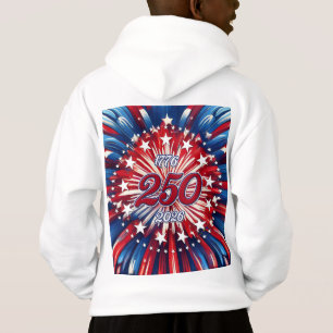 Amerikas 250-årsdag 1776-2026 RWB fyrverkerier T Shirt
