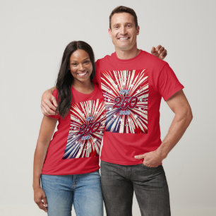 Amerikas 250-årsdag 1776-2026 RWB fyrverkerier  T Shirt