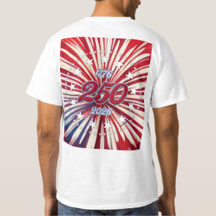 Amerikas 250-årsdag 1776-2026 RWB Fyrverkerier  T Shirt