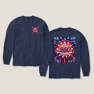 Amerikas 250-årsdag 1776-2026 RWB Fyrverkerier T Shirt