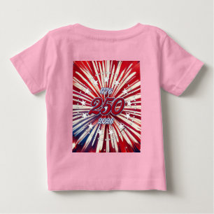 Amerikas 250-årsdag 1776-2026 RWB Fyrverkerier T Shirt