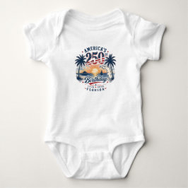 Amerikas 250-årsdag Florida Tematisk Tropisk T Shirt