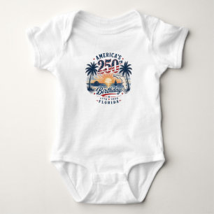 Amerikas 250-årsdag Florida Tematisk Tropisk T Shirt