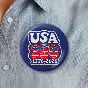 Amerikas 250-årsdag - Groovy USA 250 Knapp