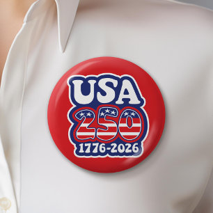 Amerikas 250-årsdag - Groovy USA 250 Knapp