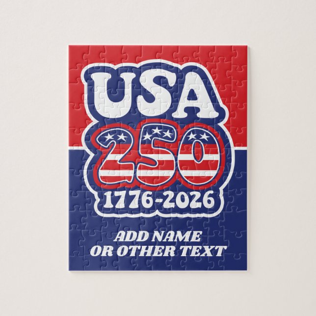 Amerikas 250-årsdag - Groovy USA 250 Pussel (Vertikal)