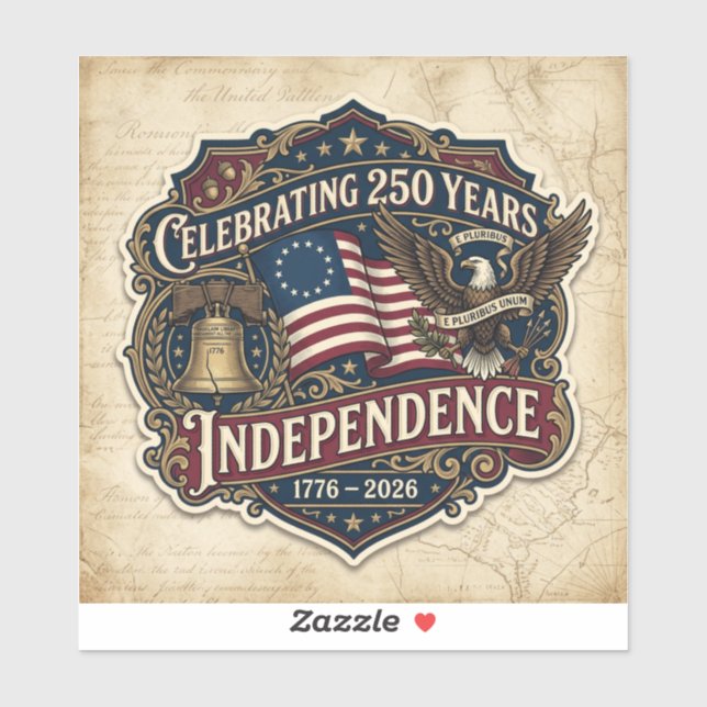 Amerikas 250-årsdag klistermärken (Ark)